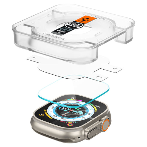 Spigen Apple Watch Ultra 3/2/1 Screen Protector – GLAS.tR EZ Fit (2 Pack)